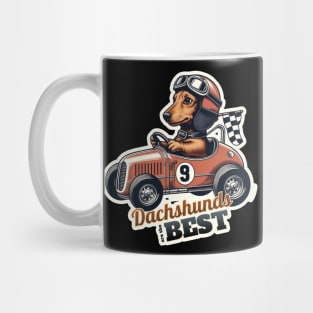 Car racer Dachshund Mug